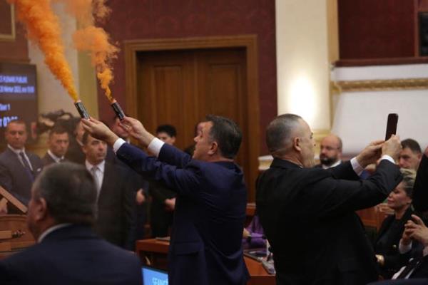 Albania Opposition Parliament